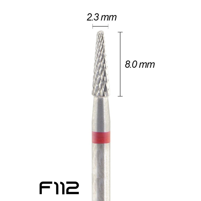 Frez drobny krzyżowy czerwony F112