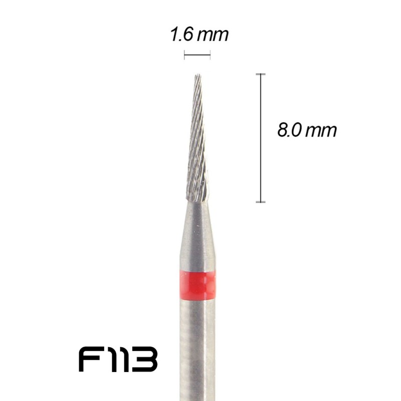 Frez drobny krzyżowy czerwony F113