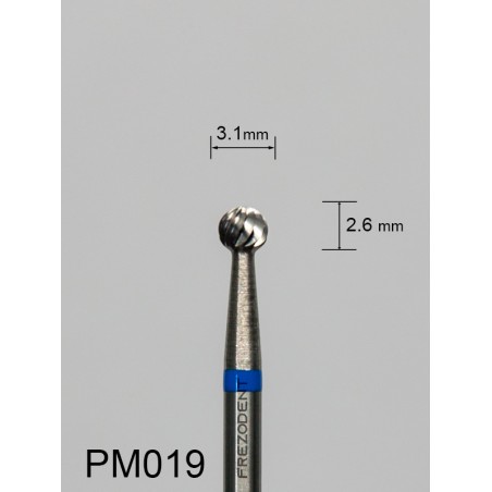 Frez sredni pojedynczy niebieski PM019