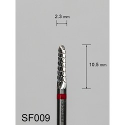 Frez drobny poprzeczny czerwony SF009