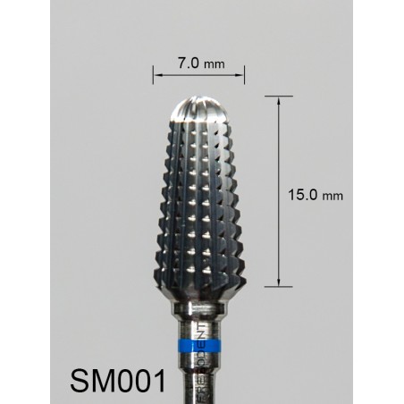 Frez sredni poprzeczny niebieski SM001