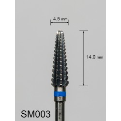 Frez sredni poprzeczny niebieski SM003