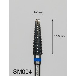 Frez sredni poprzeczny niebieski SM004