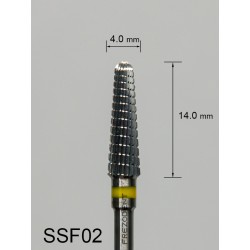 Frez bardzo drobny poprzeczny żółty SSF02