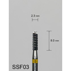 Frez bardzo drobny poprzeczny żółty SSF03