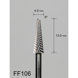 Frez do frezarki drobne krzyżowe nacięcie FF106