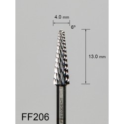 Frez do frezarki grube krzyżowe nacięcie FF206